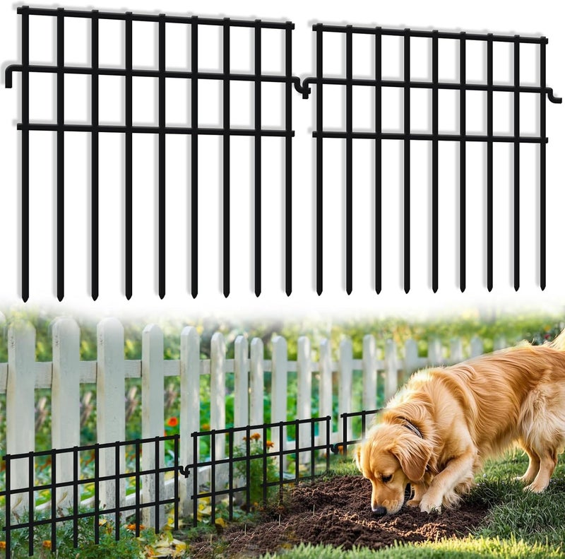KYATE 15 Panels Dog Digging Fence Barrier, 16.25ft(L) X 12in(H) Animal Barrier Fences, No Dig Defense Rabbits Fencing for Garden Outdoor Yard Deck Bottom Blocker - Image 1